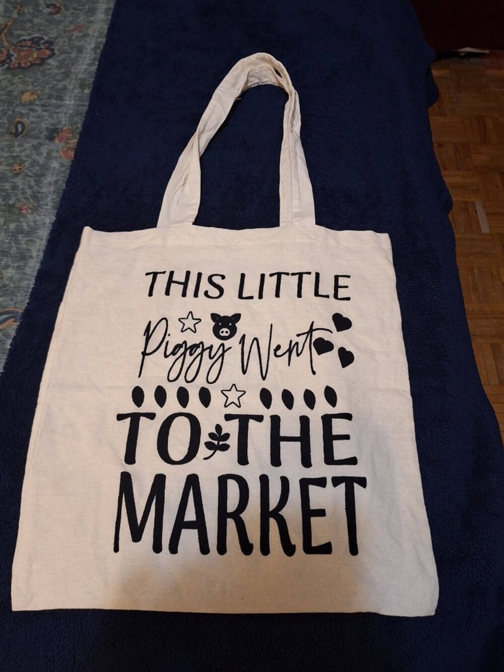 This Little Piggy Went To The Market Canvas Tote Bag